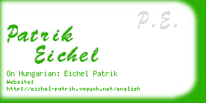 patrik eichel business card